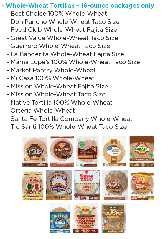 Chickasaw WIC whole grains image