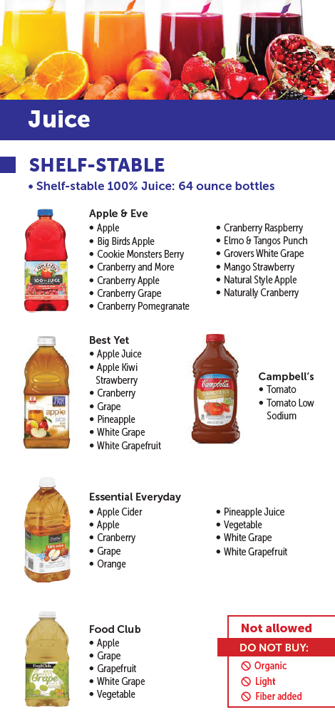 MA WIC juice image