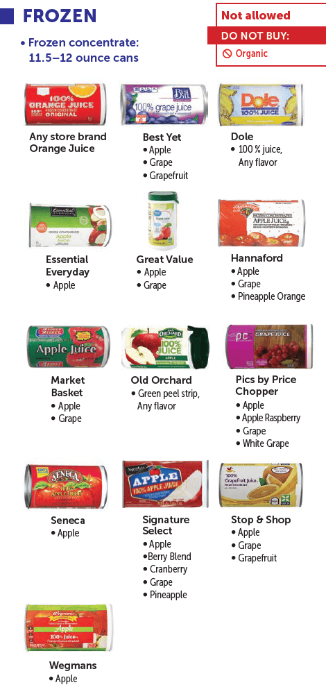 MA WIC juice image