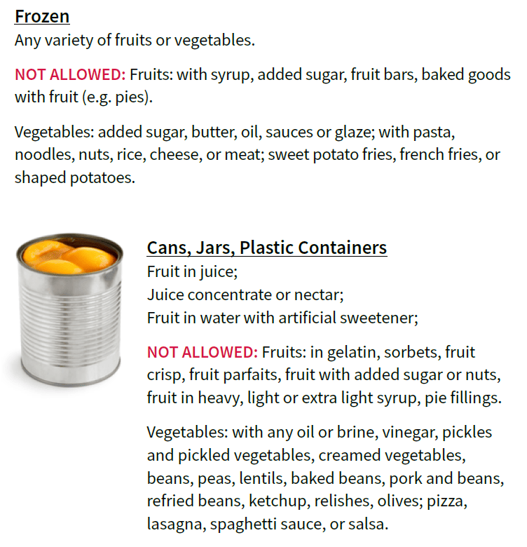 OH  WIC Fruits and Vegetables image