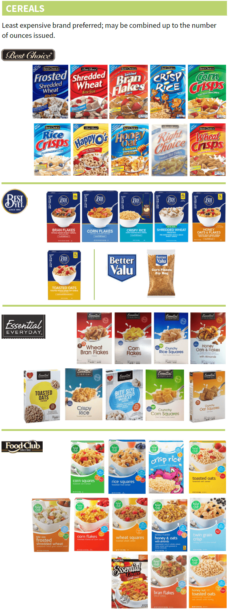 OH WIC cereal image