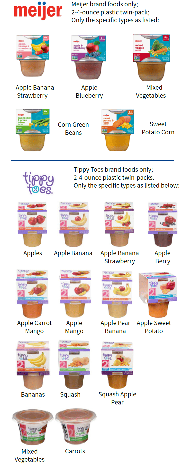 OH WIC Infant Foods image