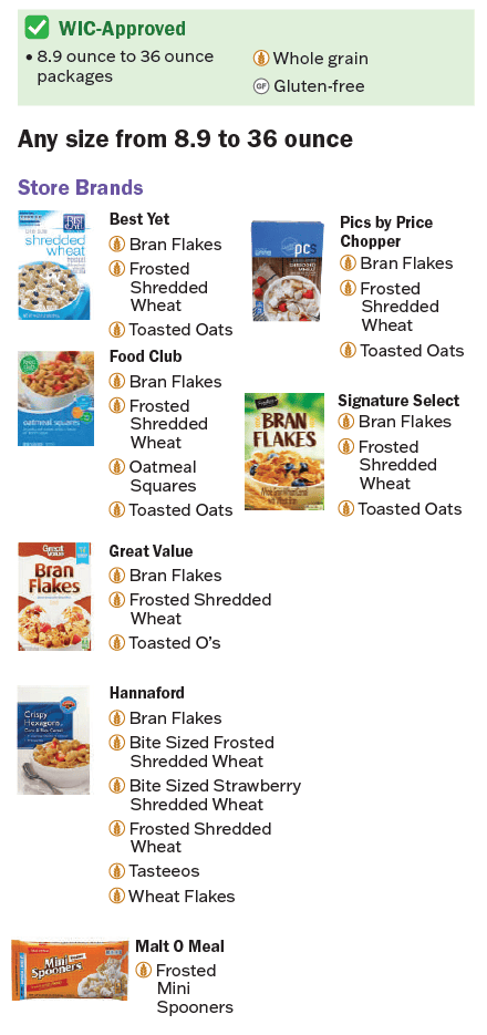 VT WIC Cereal image