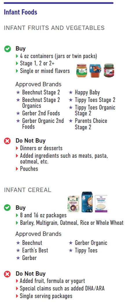IA WIC Infant Foods image