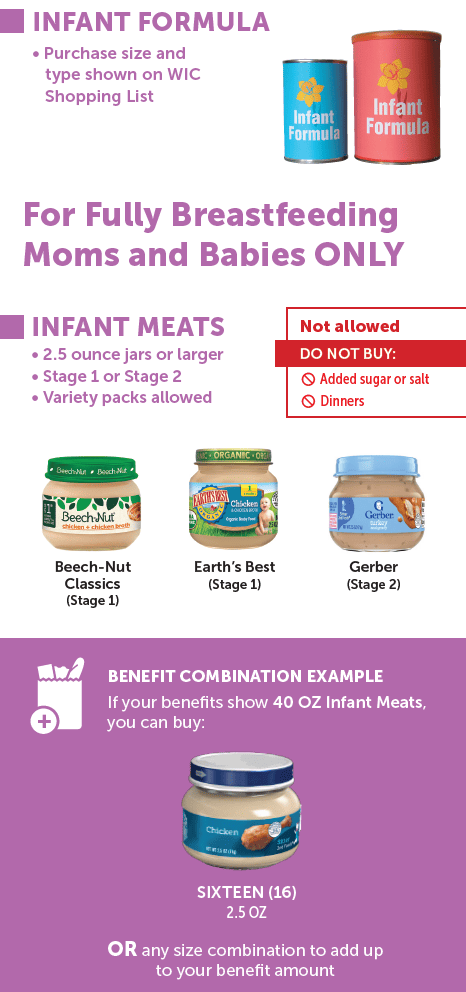 MA WIC Infant foods image