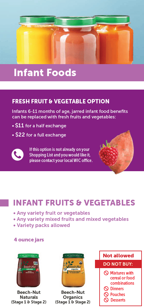 MA WIC Infant Foods image