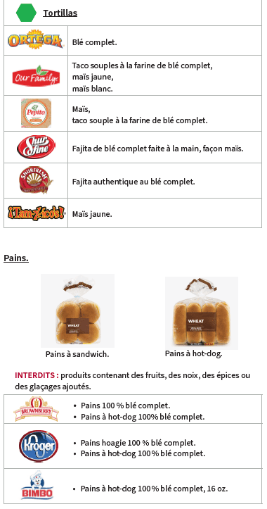 OH WIC CÉRÉALES COMPLÈTES