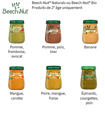 OH WIC ALIMENTS POUR NOURRISSONS