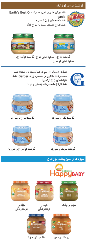 OH WIC غذای نوزادان