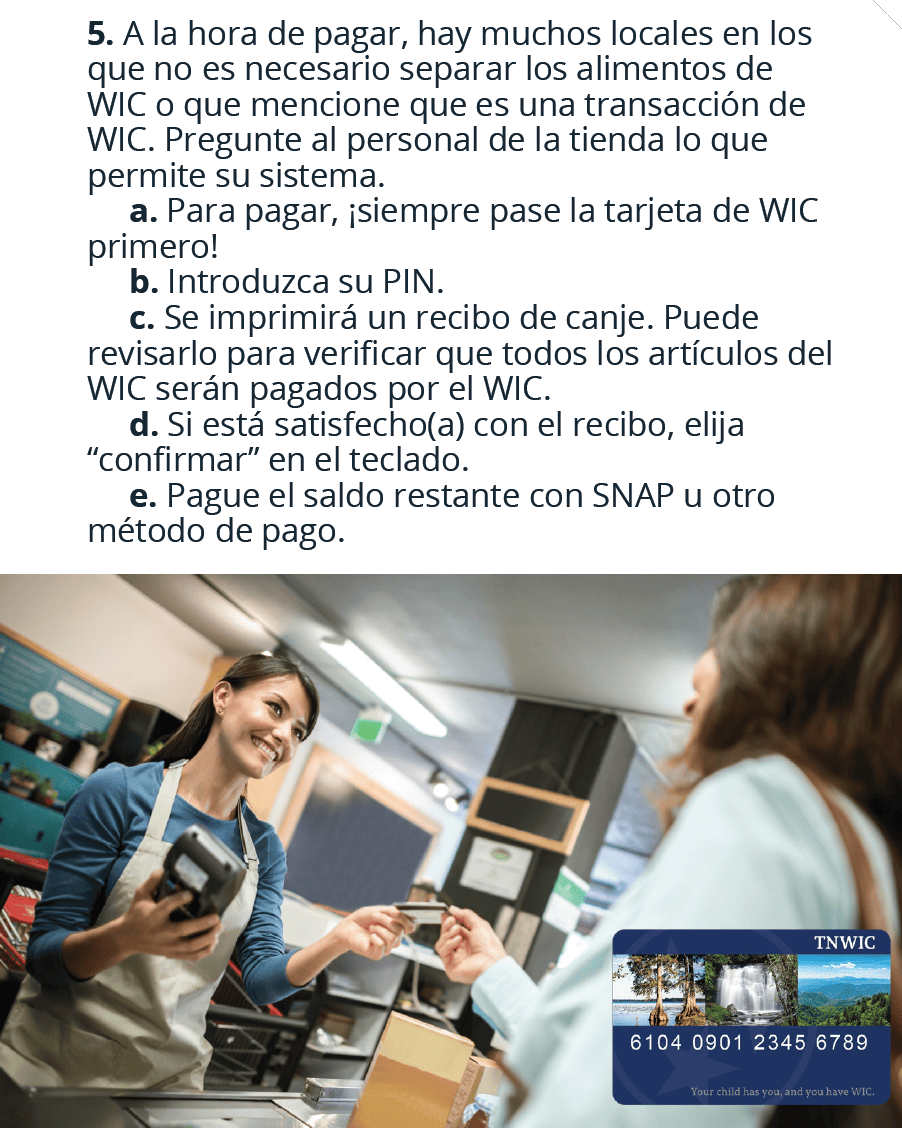 TN WIC PASOS Y CONSEJOS PARA COMPRAS DEL WIC imagen