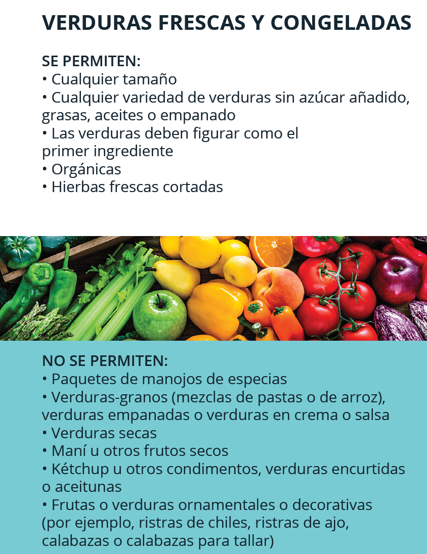 TN WIC FRUTAS Y VEGETALES imagen