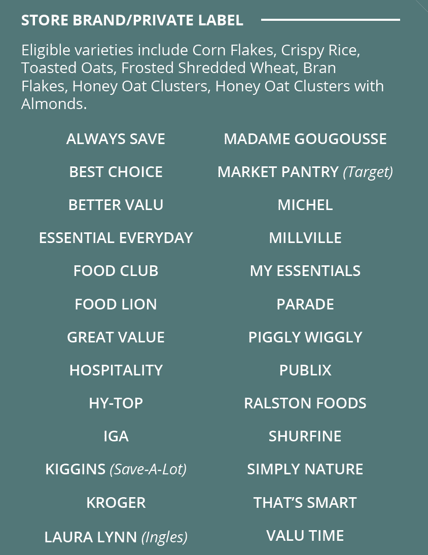 TN WIC Breakfast Cereals image