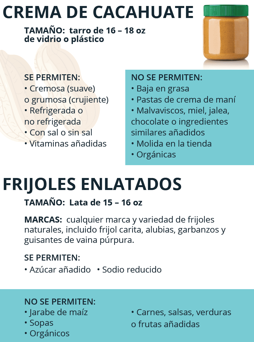 TN WIC CREMA DE CACAHUATE, FRIJOLES Y SECOS imagen