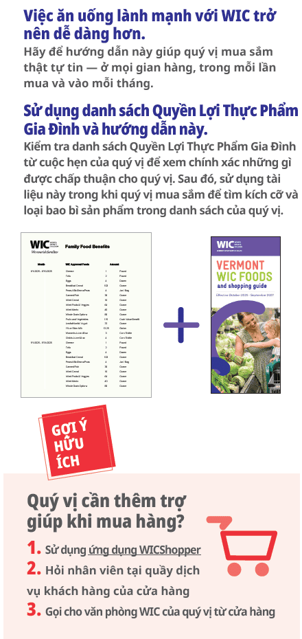 VT WIC Ăn uống lành mạnh với WIC. image