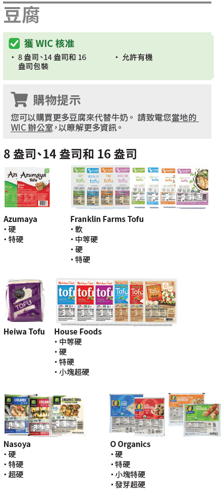 VT WIC 豆腐