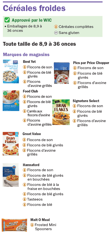 VT WIC Céréales
