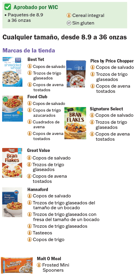 VT WIC cereal imagen