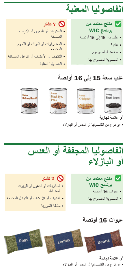 VT WIC زبدة الفول السوداني والفاصوليا