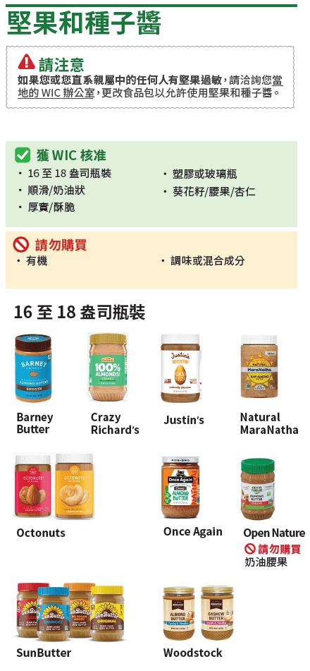 VT WIC 花生醬和豆子