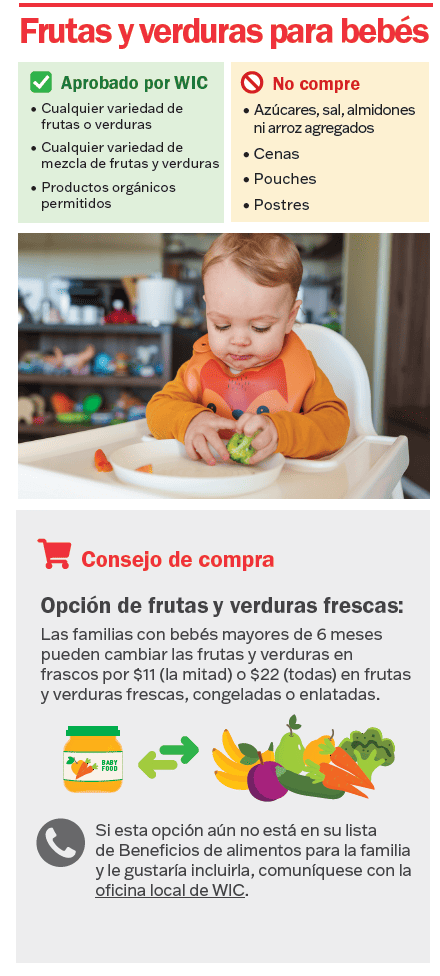 VT WIC Alimentos para bebés imagen
