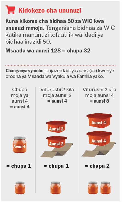 VT WIC Vyakula vya Watoto Wachanga image