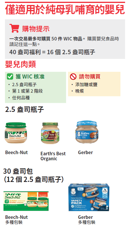 VT WIC 嬰兒食品