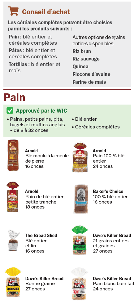 VT WIC Céréales complètes