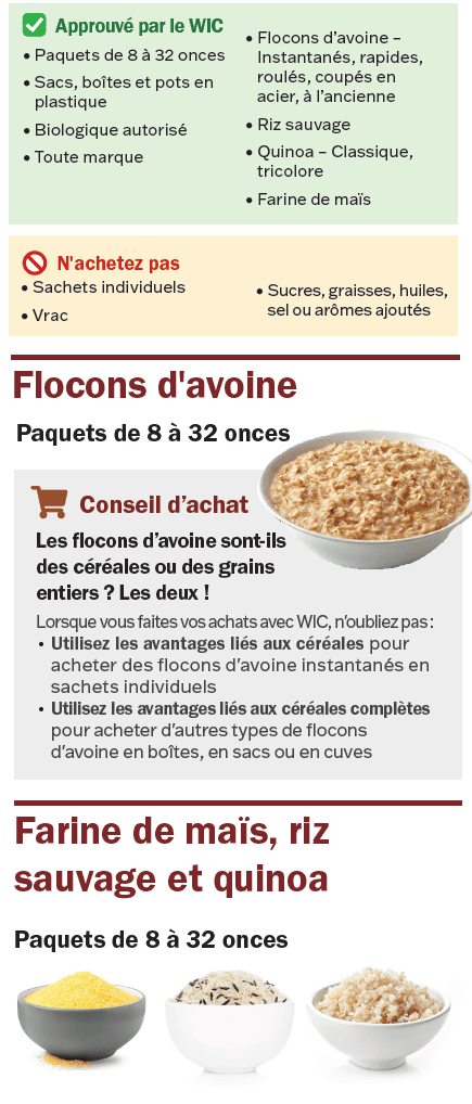 VT WIC Céréales complètes