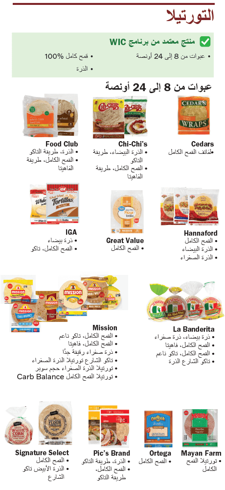 VT WIC الحبوب الكاملة