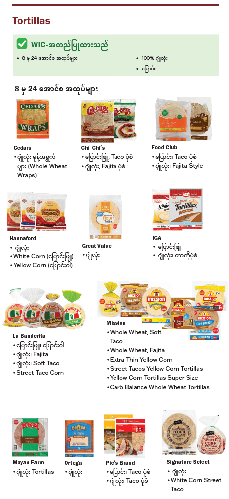 VT WIC အစေ့အဆန်များ