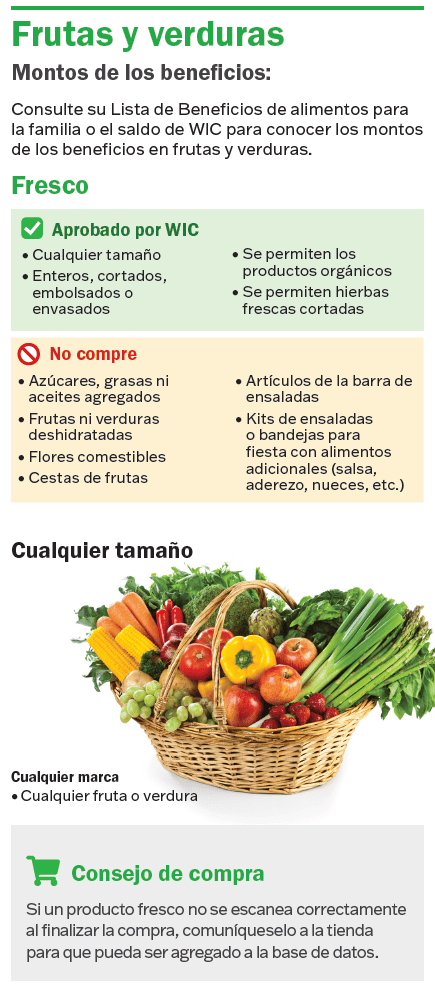VT WIC Frutas y verduras imagen