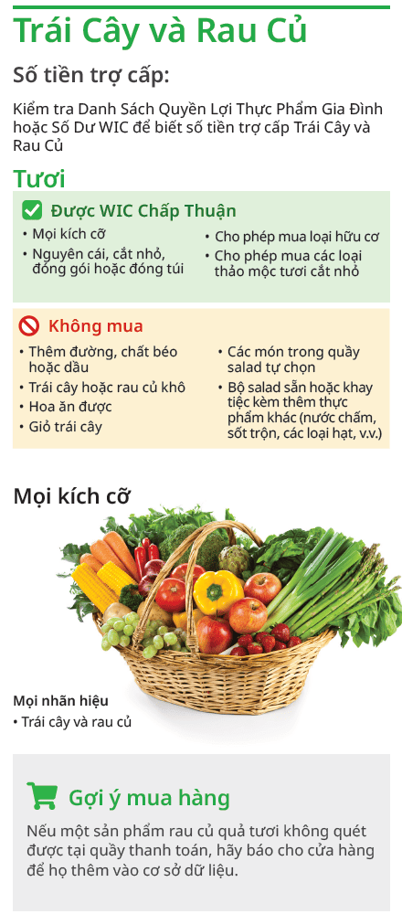 VT WIC Trái Cây và Rau Củ image