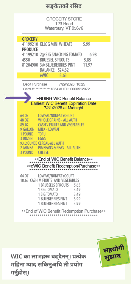 VT WIC अतिरिक्त किनमेल मद्दत image
