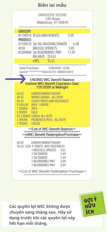 VT WIC Trợ Giúp Thêm Khi Mua Hàng image