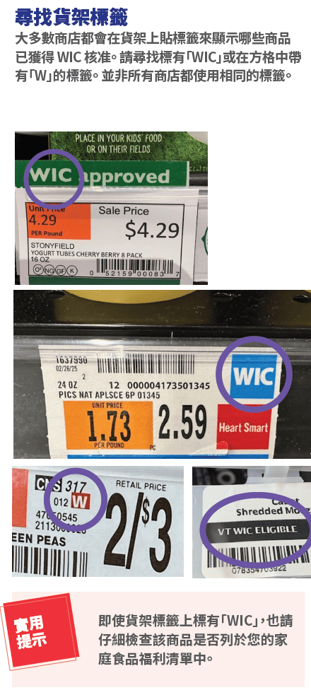 VT WIC 額外購物協助