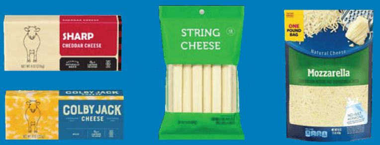 MA WIC cheese combination example image