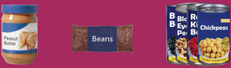 MA WIC CANNED BEANS, LENTILS & PEAS benefit combination images
