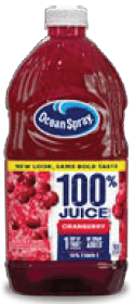 MA WIC Ocean Spray juice image