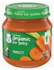 MA WIC Gerber Organic infant food image