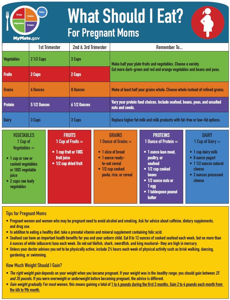 graph of What Should I Eat? For Pregnant Moms