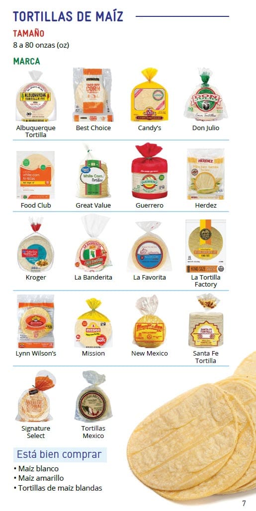 CO WIC-approved whole grains types and restrictions in Spanish