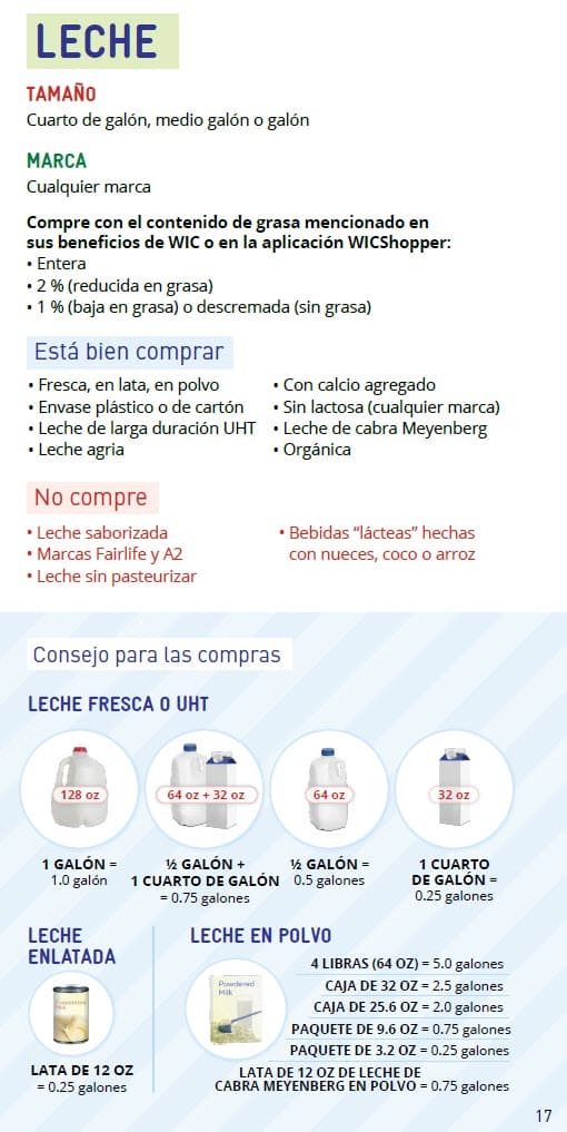 CO WIC-approved Peanut Butter, Alternative Nut and Seed Butters and Beans types and restrictions in Spanish