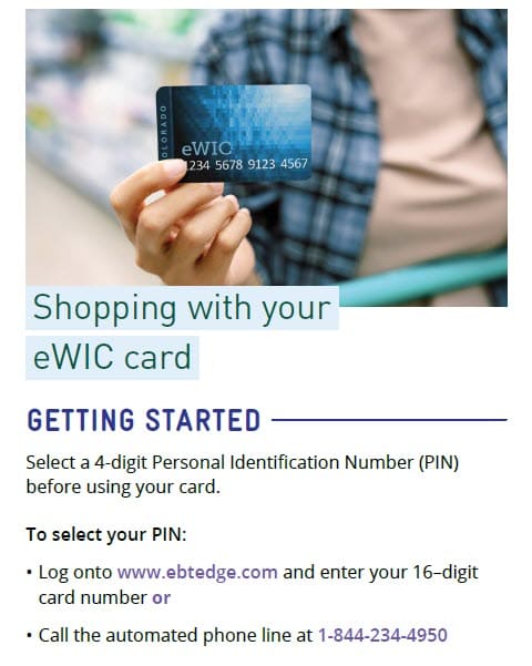 CO WIC-approved how to shop with you eWIC card in English