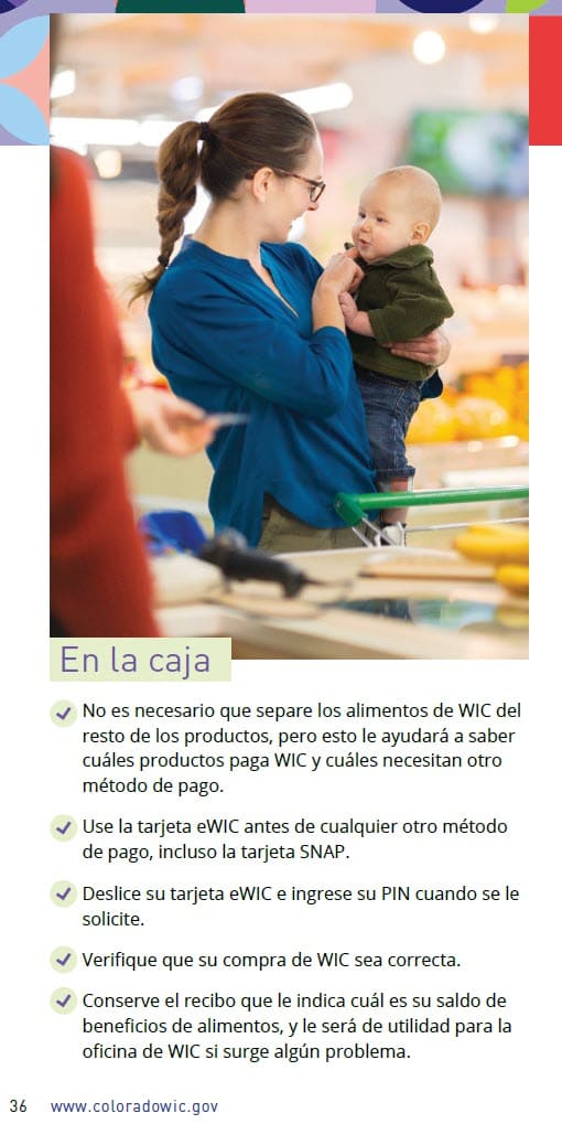 CO WIC-approved how to shop with you eWIC card in Spanish