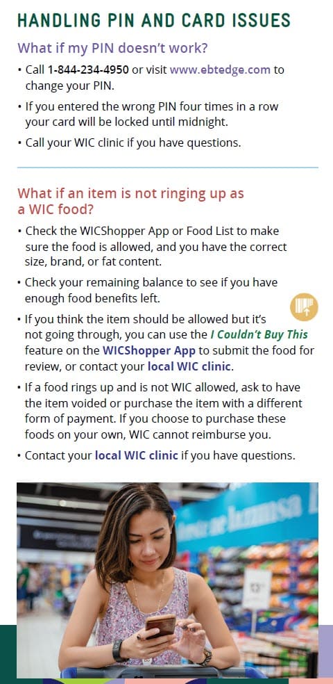CO WIC-approved how to shop with you eWIC card in English