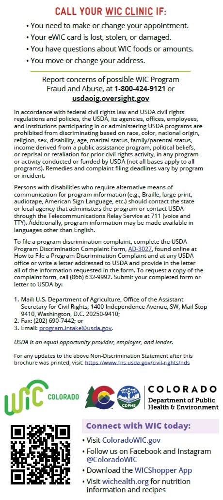 CO WIC-approved how to shop with you eWIC card in English