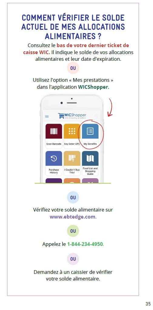 CO WIC-approved how to shop with you eWIC card in French