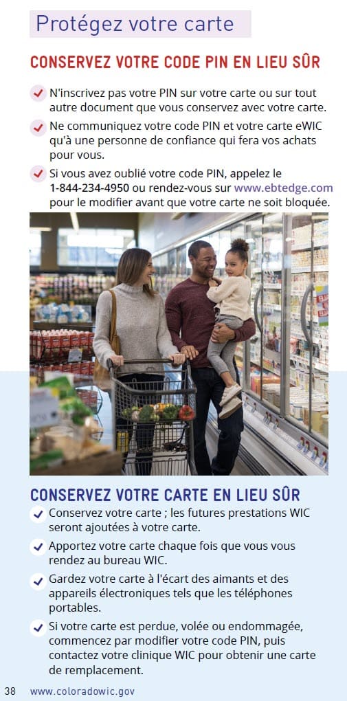 CO WIC-approved how to shop with you eWIC card in French