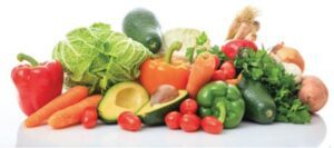 Fresh fruits and vegetables