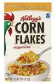 Kelloggs corn flakes cereal box